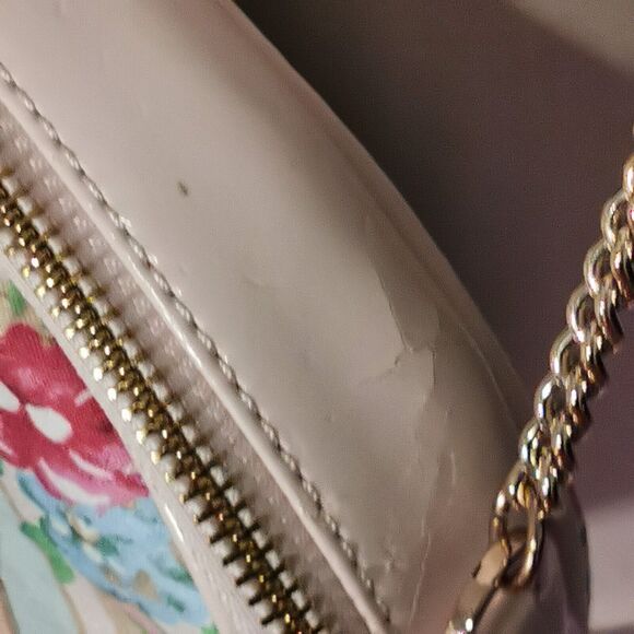 Jesus Diamante Purse Rose Print Hime Gyaru Gal Style Crossbody Floral Spring Bag - Picture 7 of 9